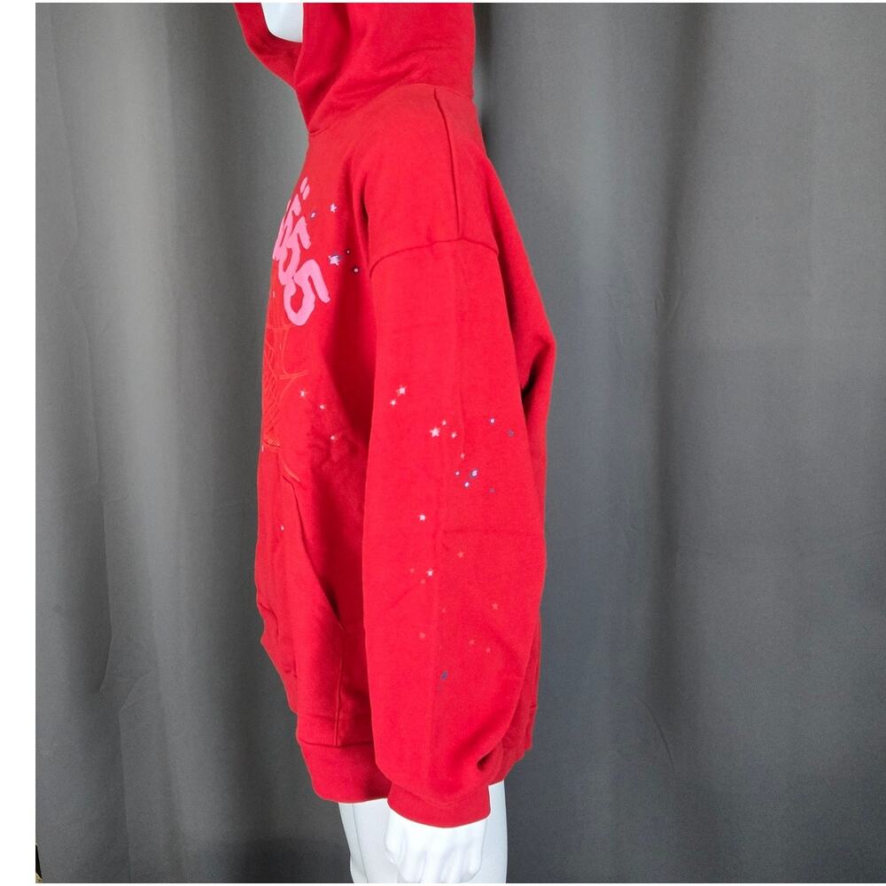 Sp5der Red Angel Number 555 Hoodie XL FW21 - Picture 12 of 14